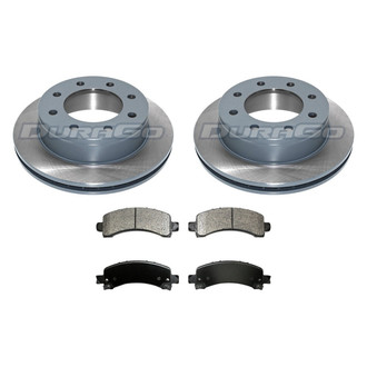 DuraGo® - 1-Piece Plain Brake Kit with Ceramic Brake Pads