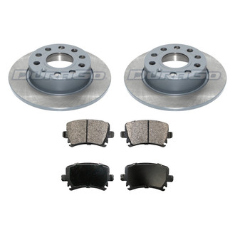 DuraGo® - Plain Rear Brake Kit with Ceramic Pads