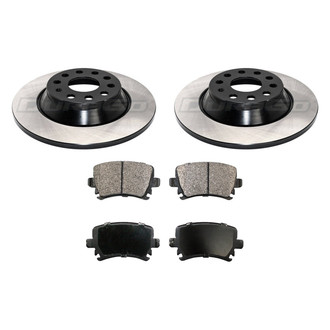 DuraGo® - 1-Piece Plain Brake Kit with Ceramic Brake Pads