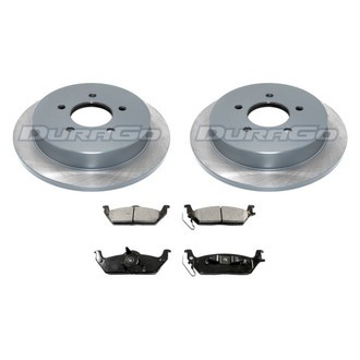 DuraGo® - Premium™ Plain Rear Brake Kit with Semi-Metallic Pads