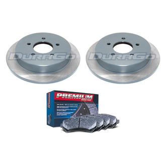 DuraGo® - Premium™ Plain Rear Brake Kit with Semi-Metallic Pads
