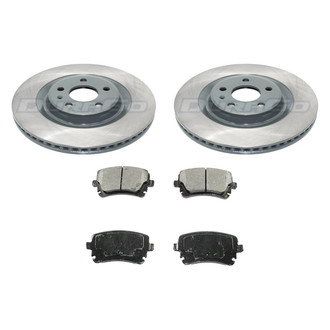 DuraGo® - Premium™ Plain Rear Brake Kit with Semi-Metallic Pads