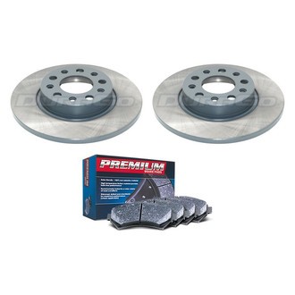 DuraGo® - Premium™ Plain Rear Brake Kit with Semi-Metallic Pads
