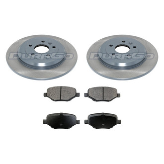DuraGo® - Premium™ Plain Rear Brake Kit with Semi-Metallic Pads