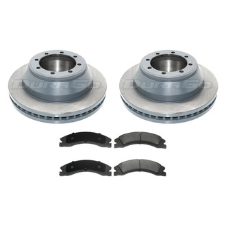 DuraGo® - Premium™ Plain Rear Brake Kit with Semi-Metallic Pads