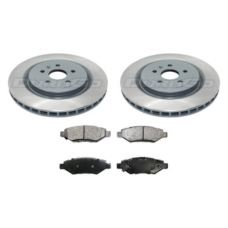 DuraGo® - Premium™ Plain Rear Brake Kit with Semi-Metallic Pads