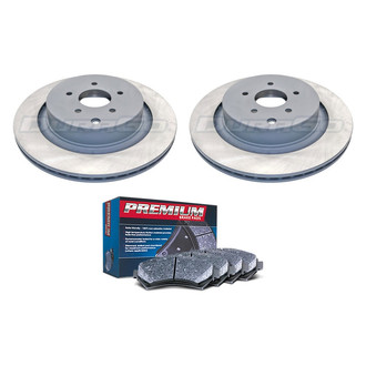 DuraGo® - Premium™ Plain Rear Brake Kit with Semi-Metallic Pads