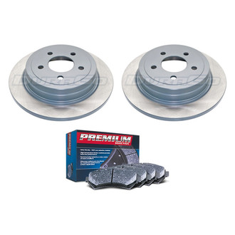 DuraGo® - Premium™ Plain Rear Brake Kit with Semi-Metallic Pads