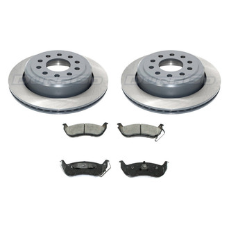 DuraGo® - Premium™ Plain Rear Brake Kit with Semi-Metallic Pads