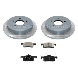 DuraGo® - Premium™ Plain Rear Brake Kit with Semi-Metallic Pads