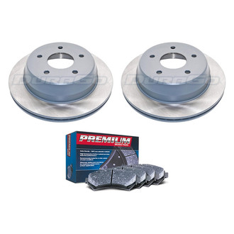 DuraGo® - Premium™ Plain Rear Brake Kit with Semi-Metallic Pads