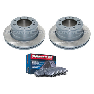 DuraGo® - Premium™ Plain Rear Brake Kit with Semi-Metallic Pads