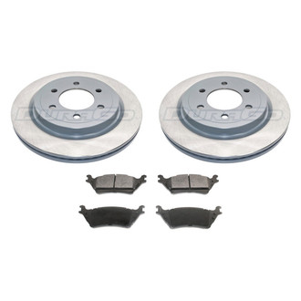DuraGo® - Premium 1-Piece Plain Brake Kit with Semi-Metallic Brake Pads