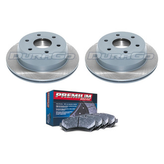 DuraGo® - Premium™ Plain Rear Brake Kit with Semi-Metallic Pads