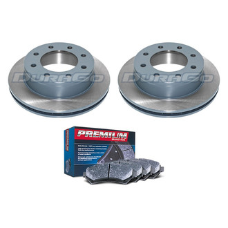 DuraGo® - Premium™ Plain Rear Brake Kit with Semi-Metallic Pads