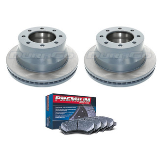 DuraGo® - Premium™ Plain Rear Brake Kit with Semi-Metallic Pads