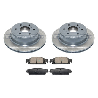 DuraGo® - Premium 1-Piece Plain Brake Kit with Semi-Metallic Brake Pads