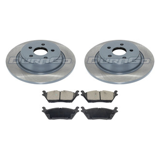 DuraGo® - Premium™ Plain Rear Brake Kit with Semi-Metallic Pads