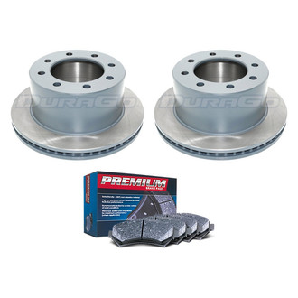 DuraGo® - Premium™ Plain Rear Brake Kit with Semi-Metallic Pads