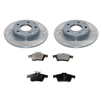 DuraGo® - Premium™ Plain Rear Brake Kit with Semi-Metallic Pads