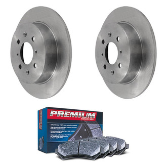 DuraGo® - Premium™ Plain Rear Brake Kit with Semi-Metallic Pads