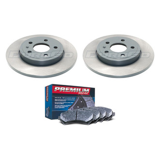 DuraGo® - Premium™ Plain Rear Brake Kit with Semi-Metallic Pads