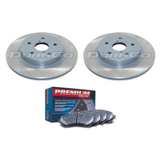 DuraGo® - Premium 1-Piece Plain Brake Kit with Semi-Metallic Brake Pads