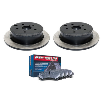 DuraGo® - Premium™ Plain Rear Brake Kit with Semi-Metallic Pads