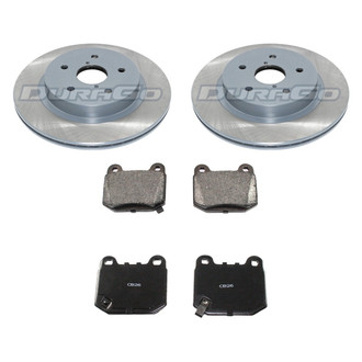 DuraGo® - Premium™ Plain Rear Brake Kit with Semi-Metallic Pads