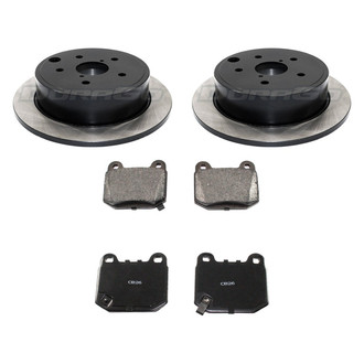 DuraGo® - Premium™ Plain Rear Brake Kit with Semi-Metallic Pads