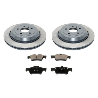 DuraGo® - Premium 1-Piece Plain Brake Kit with Semi-Metallic Brake Pads