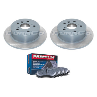 DuraGo® - Premium™ Plain Rear Brake Kit with Semi-Metallic Pads