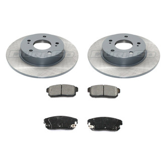 DuraGo® - Premium™ Plain Rear Brake Kit with Semi-Metallic Pads