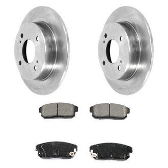DuraGo® - Premium™ Plain Rear Brake Kit with Semi-Metallic Pads