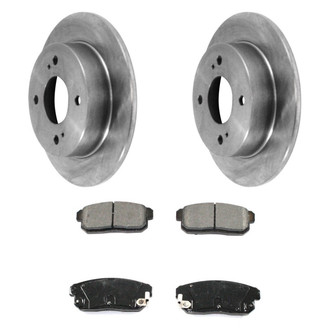 DuraGo® - Premium™ Plain Rear Brake Kit with Semi-Metallic Pads