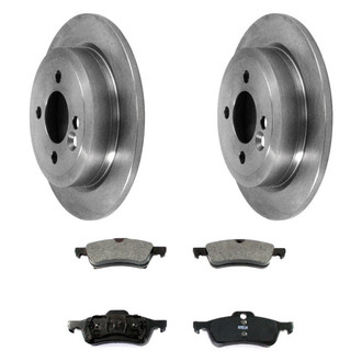 DuraGo® - Premium™ Plain Rear Brake Kit with Semi-Metallic Pads
