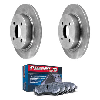 DuraGo® - Premium™ Plain Rear Brake Kit with Semi-Metallic Pads