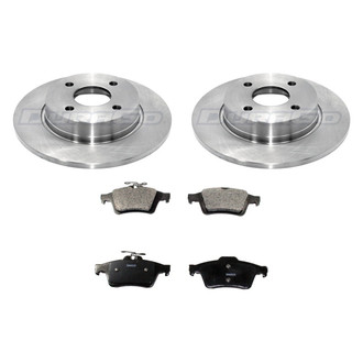 DuraGo® - Premium™ Plain Rear Brake Kit with Semi-Metallic Pads