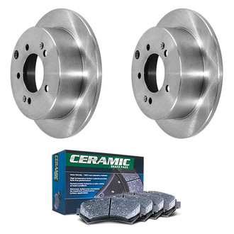 DuraGo® - Plain Rear Brake Kit with Ceramic Pads
