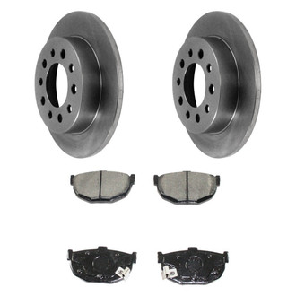 DuraGo® - 1-Piece Plain Brake Kit with Ceramic Brake Pads
