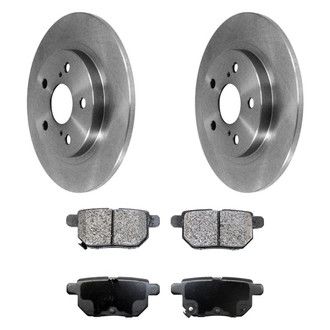 DuraGo® - 1-Piece Plain Brake Kit with Ceramic Brake Pads
