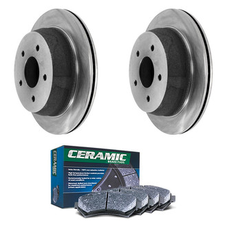 DuraGo® - Plain Rear Brake Kit with Ceramic Pads