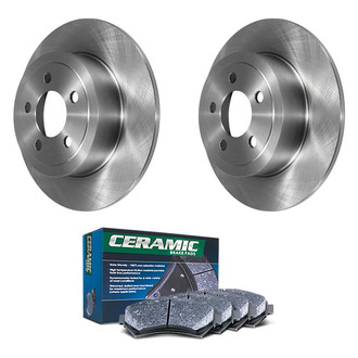 DuraGo® - Plain Rear Brake Kit with Ceramic Pads
