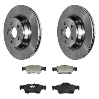 DuraGo® - 1-Piece Plain Brake Kit with Ceramic Brake Pads