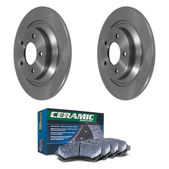 DuraGo® - Plain Rear Brake Kit with Ceramic Pads