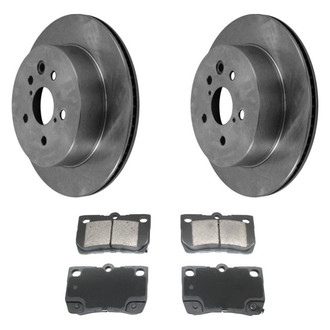 DuraGo® - Plain Rear Brake Kit with Ceramic Pads