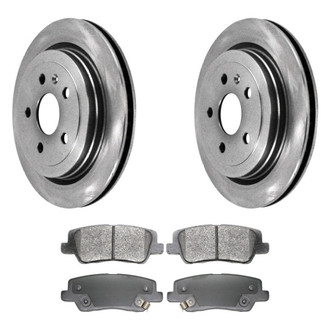DuraGo® - 1-Piece Plain Brake Kit with Ceramic Brake Pads