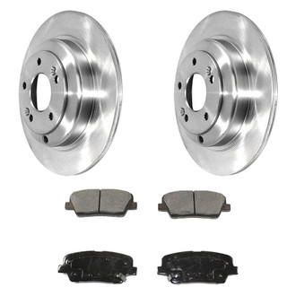 DuraGo® - 1-Piece Plain Brake Kit with Ceramic Brake Pads