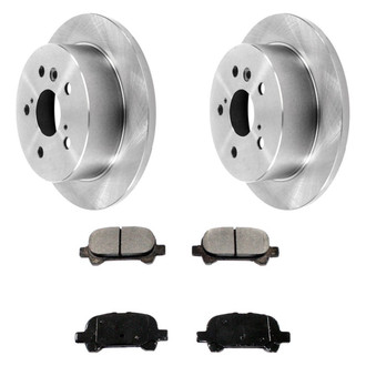 DuraGo® - Premium™ Plain Rear Brake Kit with Semi-Metallic Pads