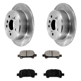 DuraGo® - Premium™ Plain Rear Brake Kit with Semi-Metallic Pads
